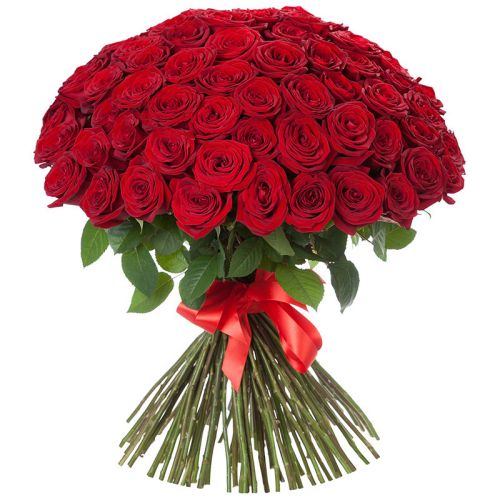 Купить 101 красную розу с доставкой по Котельничу